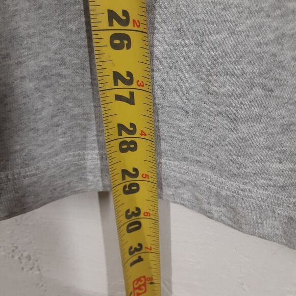 Vtg Tommy Hilfiger Adult Mens L Gray USA Made Crew Neck Sweatshirt Double Sided - Picture 12 of 12